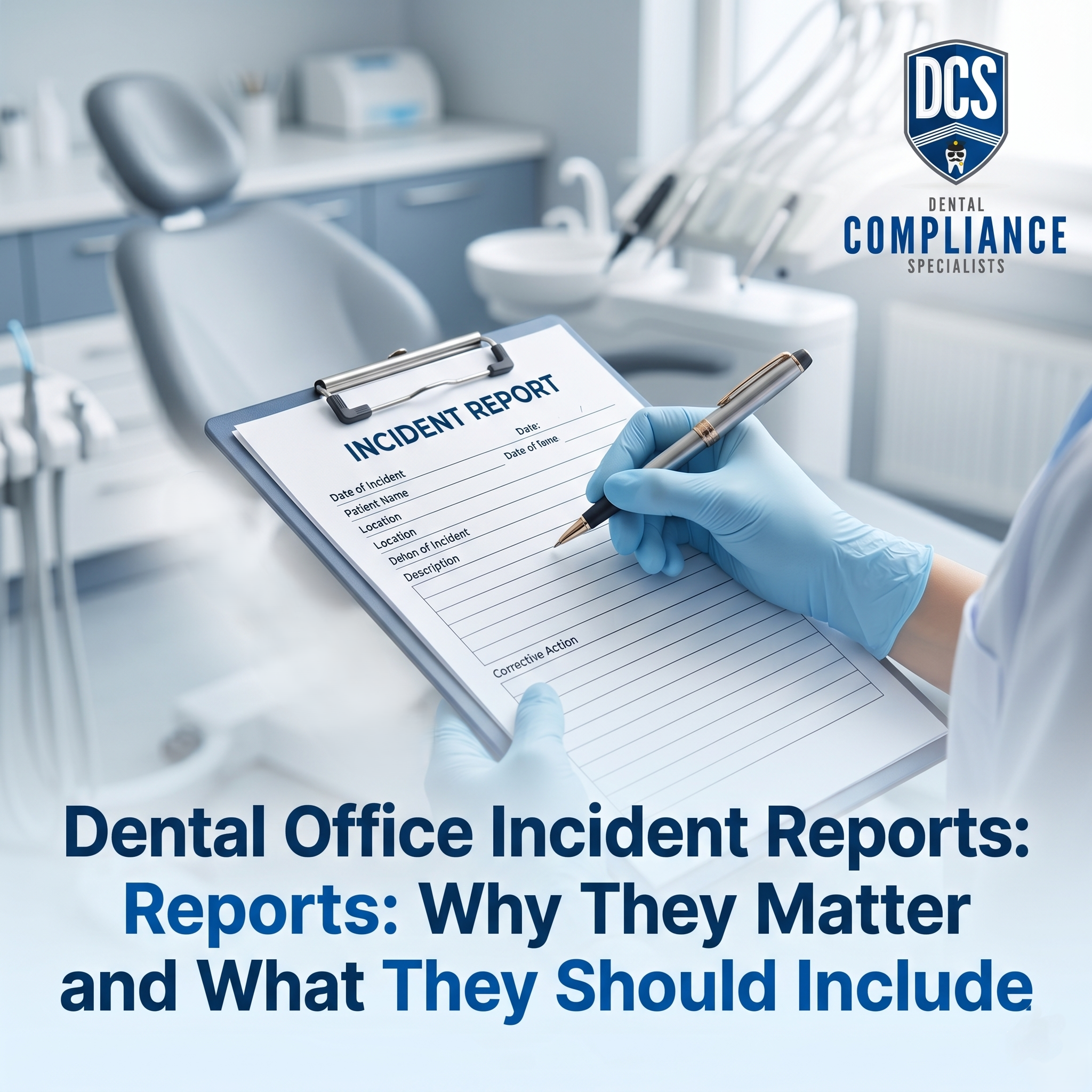 Dental Office Incident Reports: Why They Matter — and What They Should Include