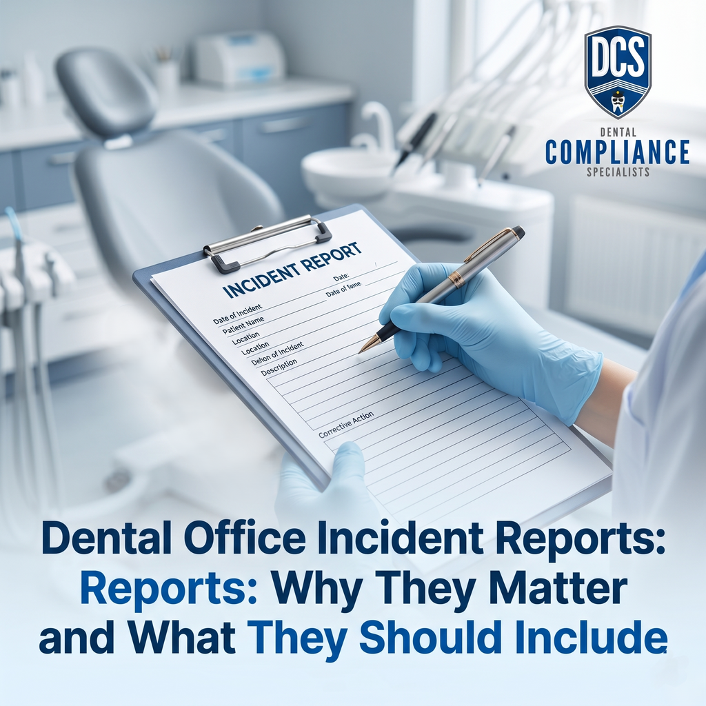 Dental Office Incident Reports: Why They Matter — and What They Should Include