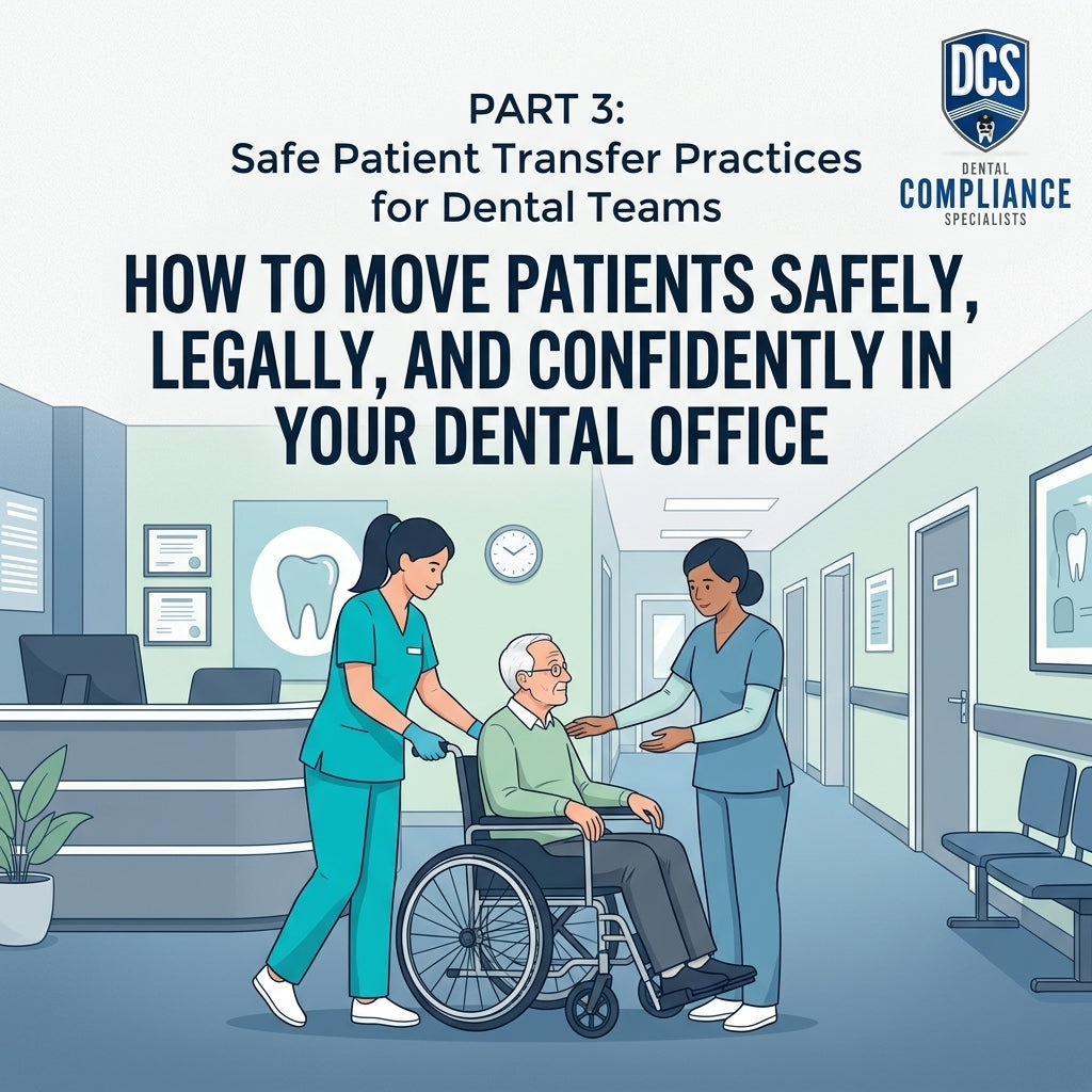 Part 3: Safe Patient Transfer Practices for Dental Teams How to Move Patients Safely, Legally, and Confidently in Your Dental Office