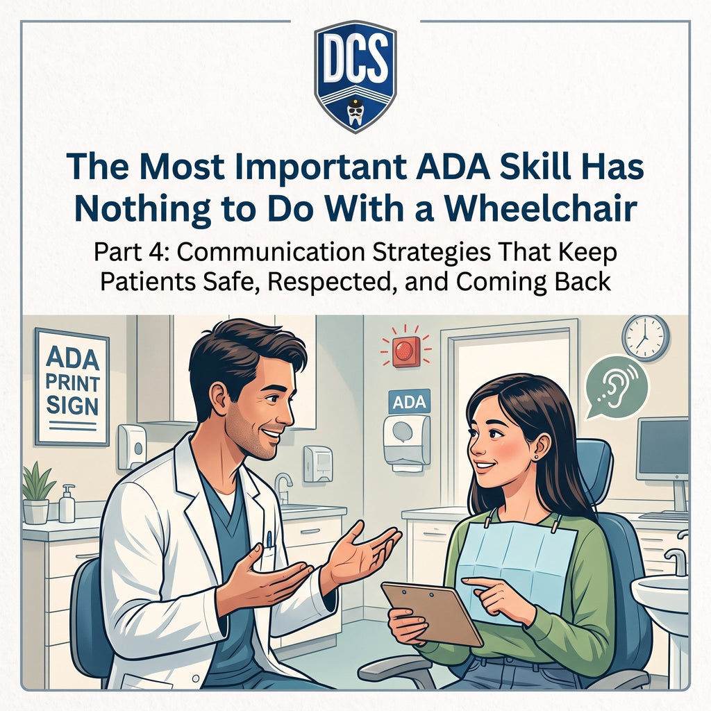 The Most Important ADA Skill Has Nothing to Do With a Wheelchair Part 4: Communication Strategies That Keep Patients Safe, Respected, and Coming Back