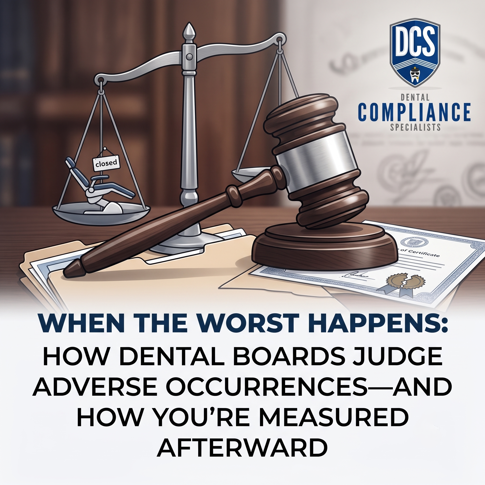 When the Worst Happens: How Dental Boards Judge Adverse Occurrences—and How You’re Measured Afterward