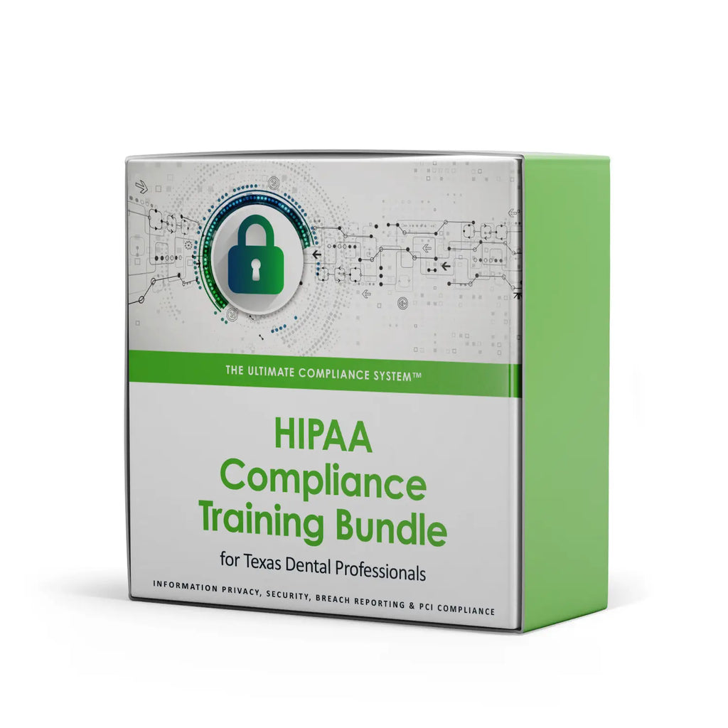 The HIPAA Compliance Training Bundle for TEXAS Dental Professionals